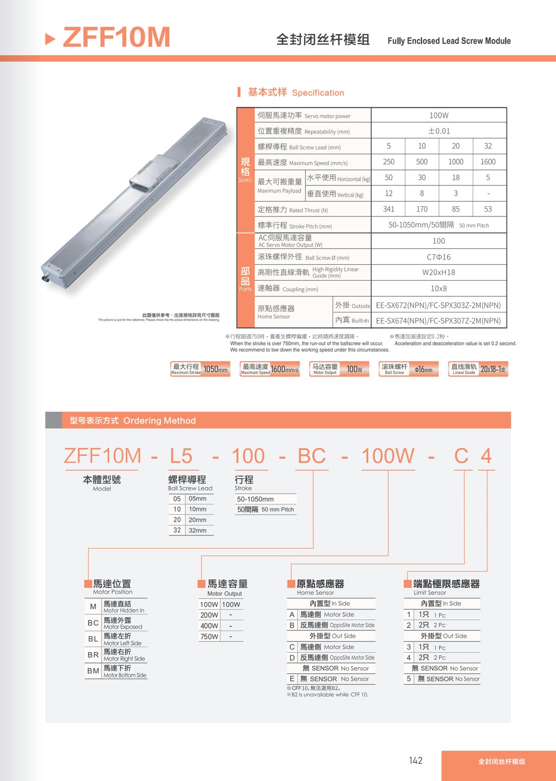 Fully Enclosed Lead Screw Module