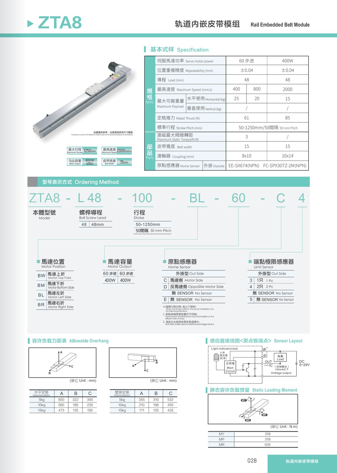 Rail Embedded Belt Module
