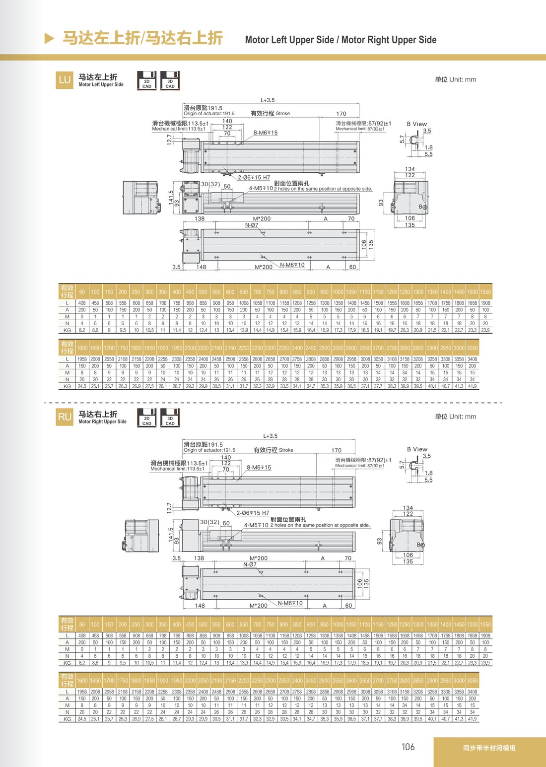 Synchronous Belt Semi-Closed Module