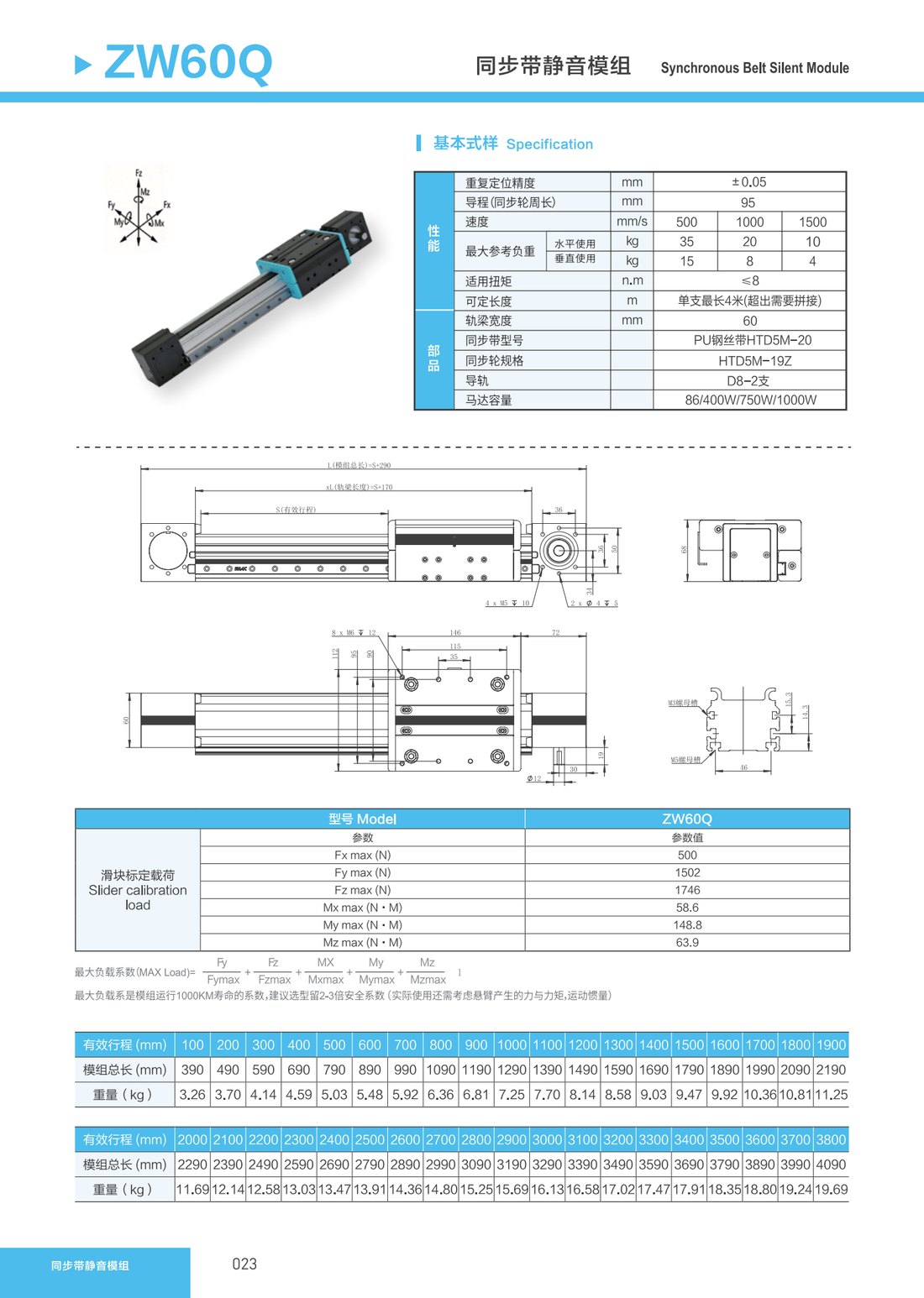 Synchronous Belt Silent Module